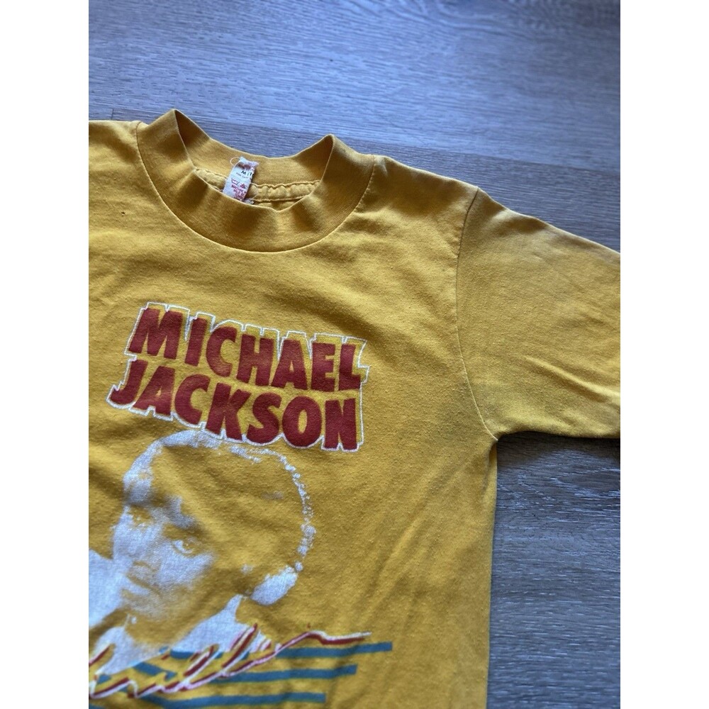 Michael Jackson Thriller Vintage T-Shirt Youth M 10-12 Hanes 14.5x20.5 - Picture 5 of 6